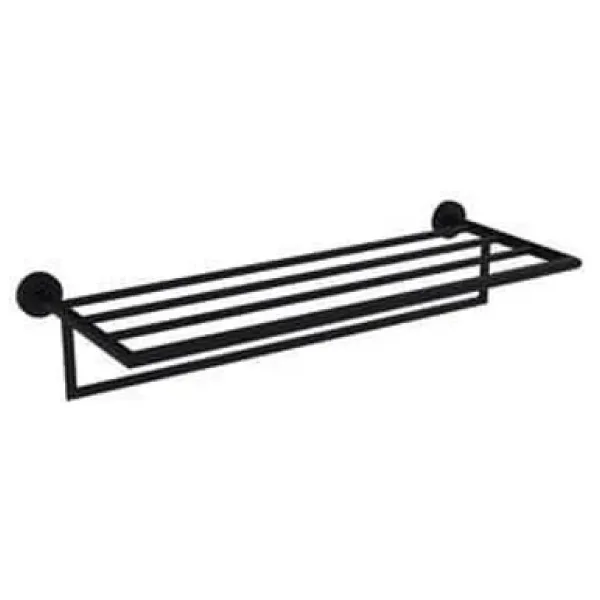 Bocchi Piave 3057-0011-AB 600 mm Mat Siyah Havlu Rafı