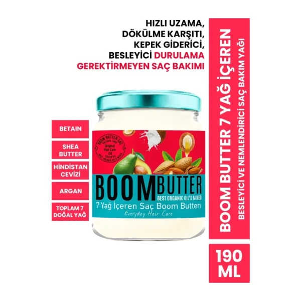 Boom Butter 7 Yağ İçeren 190 ml Saç Bakım Yağı