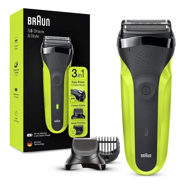 Braun Series 3 300 BT VTGRN Yeşil 3in1 Tıraş Makinesi