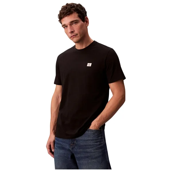 Calvin Klein Badge 30S Jersey Classic LV04RC272G Kısa Kollu Bisiklet Yaka Erkek Tişört