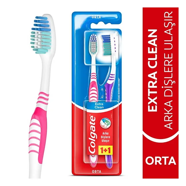 Colgate Extra Clean 2'li Diş Fırçası