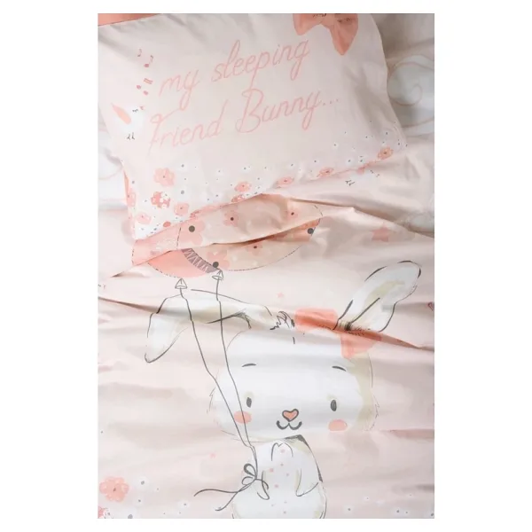 Cotton Box Bebek Nevresim Takimi Rapeti Somon - 100 x 150 cm