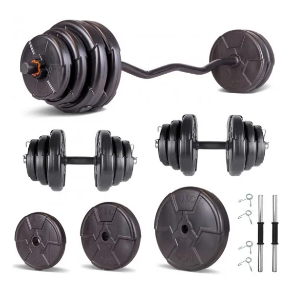 Ecg Hero Serisi 55 kg Z Bar Dambıl ve Halter Seti