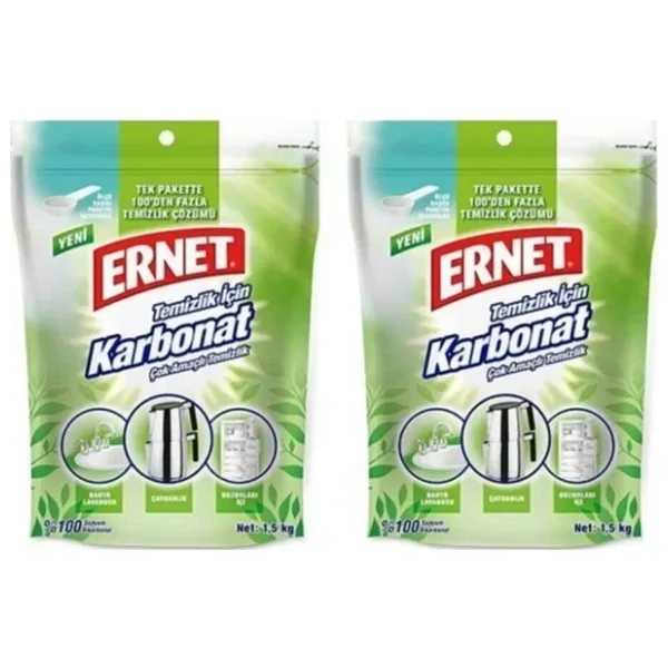 Ernet 1.5 kg 2'li Paket Temizlik için Karbonat