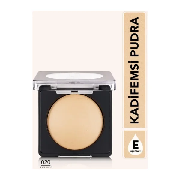 Flormar Yoğun Pigmentli Fırınlanmış Mat Pudra 020 Soft Beige Kadifemsi Etki