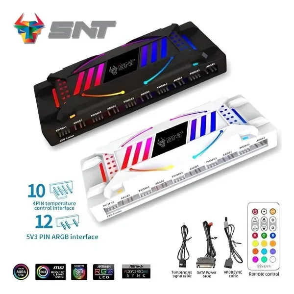 Gamelax ARGBCTR-01B ARGB Denetleyici Controller Uzaktan Kumandalı Siyah