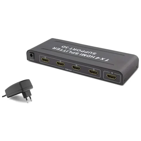 Hadron HDX1294 Full HD 1 Giriş 4 Çıkış HDMI Splitter