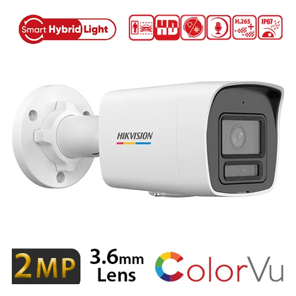 Hikvision DS-2CD1027G2H-LIUF Bullet 2 MP 4mm Lens IP Güvenlik Kamerası