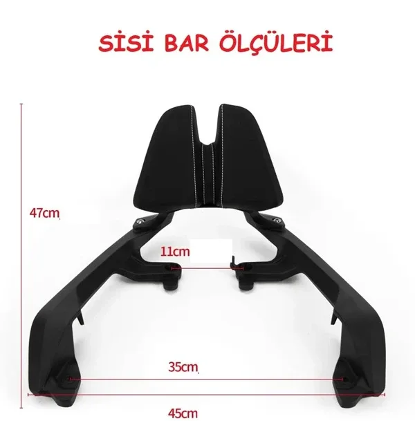 Honda X-Adv 750 Sırt Dayama Sissy Bar Supermoto