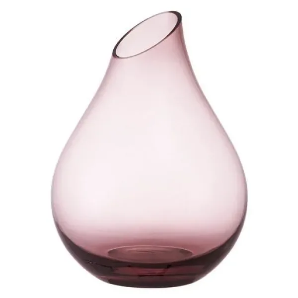 IKEA SANNOLIK cam vazo, pembe, 17 cm