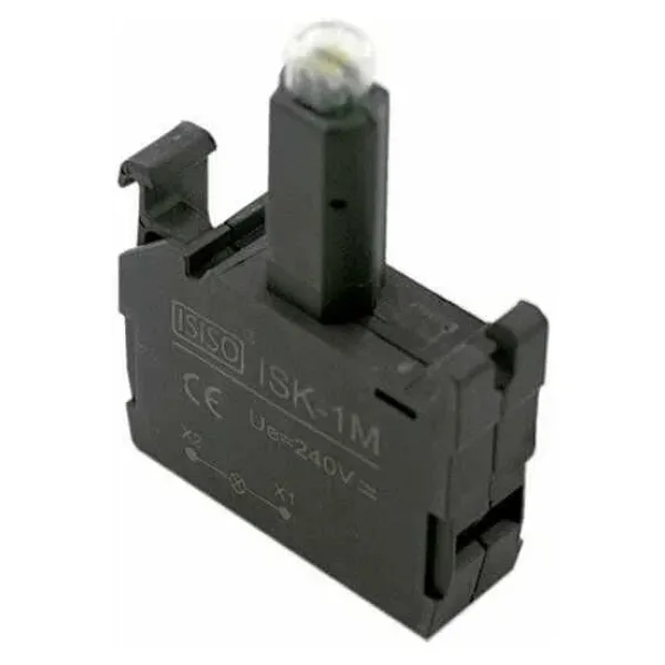 ISK-1M 220V Buton Işık Kontağı - Beyaz
