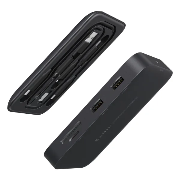 Jsaux Mp02 7in1 Type-c Pd Hub 100w Şarj Hdmı 2 X Usb 3.0 Sd Tf Kart Okuyucu Rj45 + Kablo Seti Dönüştürücü Çevirici Adaptör Hub