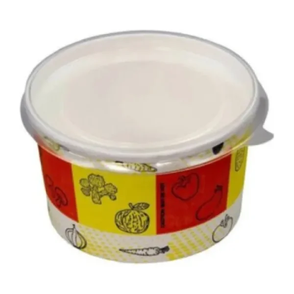 Karton Çorba Kasesi Kapaklı 16 Oz 25 Adet.