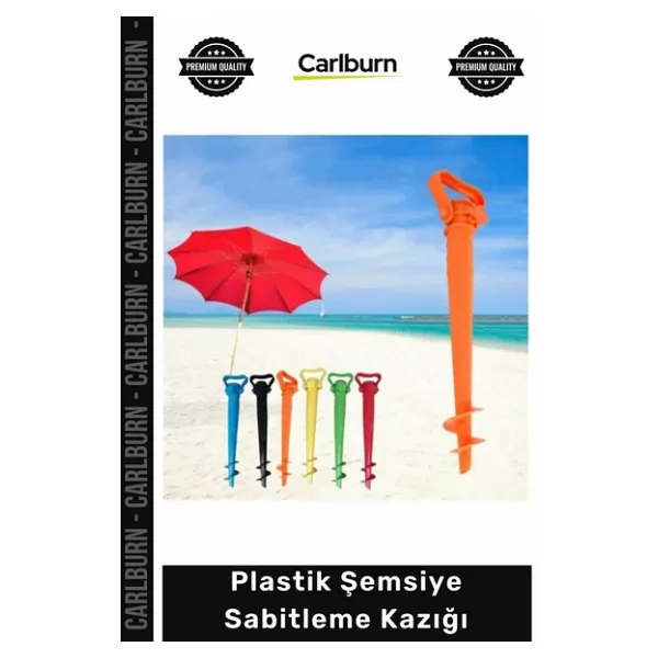 #Kazık Spiral Uçlu Kum Toprak Zemin Tutucu Sağlam Ayarlı Aparat Plastik Şemsiye Sabitleme Kazığı