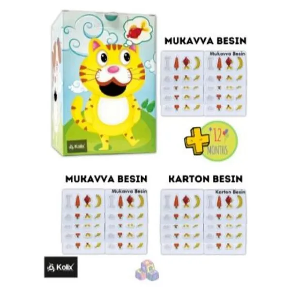 KOLİX Doyur Beni Hayvanlar Kutu Seti Etkinlik Kutusu Oluklu Mukavva Eğitici Oyuncak SET Kutu