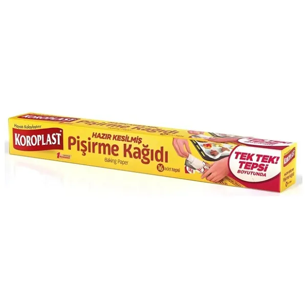 Koroplast Pişirme Kağıdı Hazır Kesilmiş 16'lı 4 ADET
