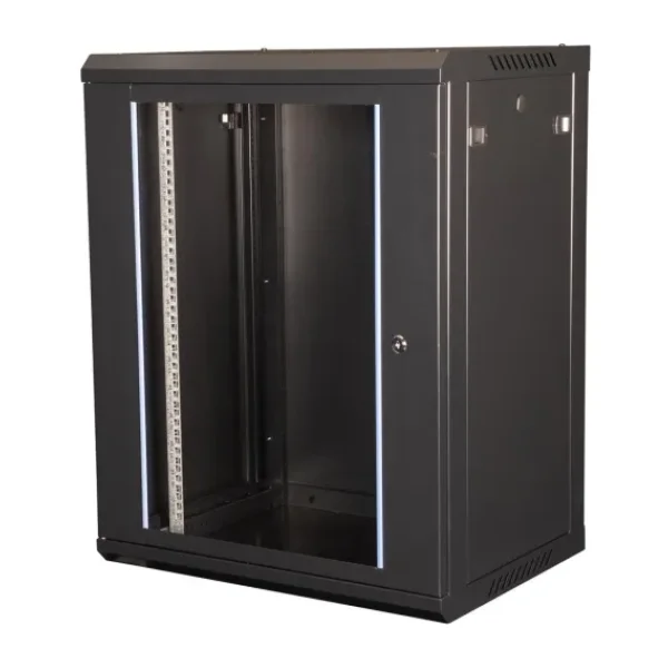 Lande - 15u 19" Duvar Tipi Rack Kabinet Genişlik: 600 Mm Derinlik: 450 Mm Siyah
