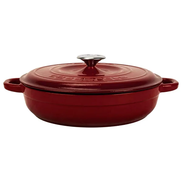 Lava New Heritage Bordo 28 Cm Basık Döküm Tencere