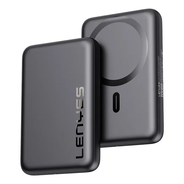 Lenyes PW139D Siyah 10000 mAh Kablosuz Hızlı Şarj Powerbank