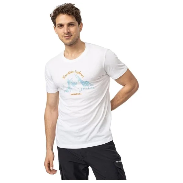 Merrell Tori Erkek Beyaz Tişört Erkek T-Shırt M5Torım