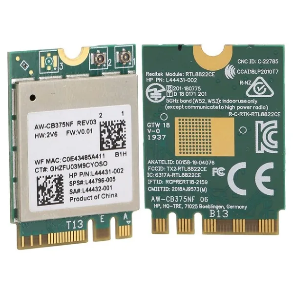 Modanom Lenovo Yoga 6 13ALC7 82UD Uyumlu Notebook Wifi Card - Çok Renkli