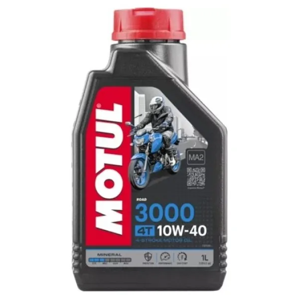 Motul 3000 10W40 4T 1 Litre Motosiklet Yağı Yüksek Performans ve Koruma Sağlayan Dört Zamanlı Motorlar İçin