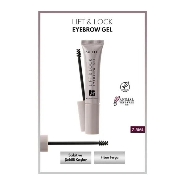 Note Lift & Lock Şeffaf Kaş Sabitleyici Jel