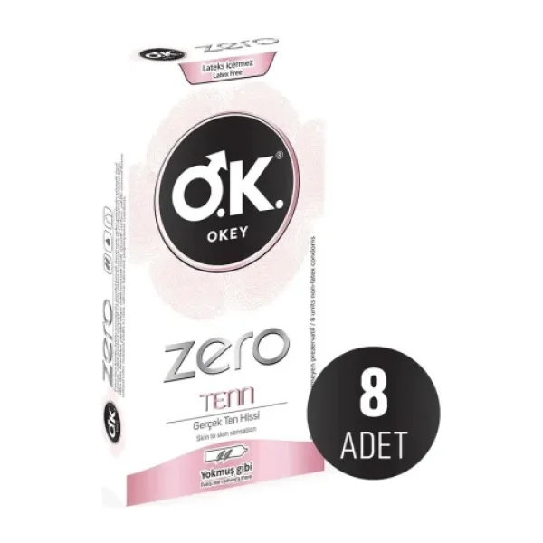 Okey Zero Tenn 8'li Prezervatif