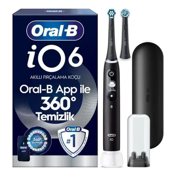 Oral-B iO 6 Siyah Şarjlı Diş Fırçası