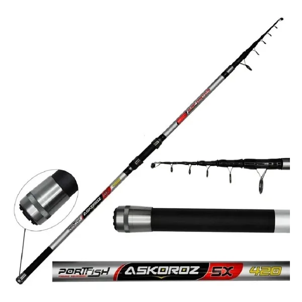 Portfish Askoroz Sx Surf Carbon Kamışı Up - 250 Gr 420 Cm