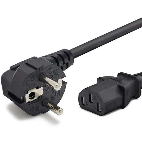 PrimeX PX-TYP18 1.8 Metre Original C7 Euro Teyip Power Kablosu, 2 Pin Sekiz Tip TV Güç Kablosu, PS5 PS4 PS3 Xbox Series LED TV Radyo Teyp DVD TV Box ve C7 Girişli Cihazlar İçin Full Bakır Power Kablo