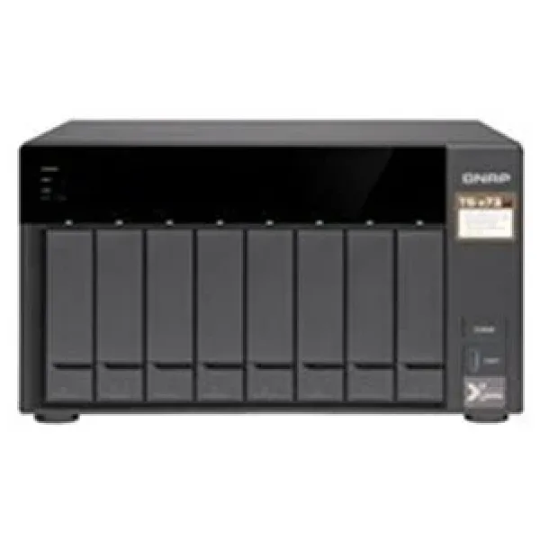 Qnap Ts-873au-Rp-4gb RAM 8 HDD Yuvalı Siyah Rack Nas Çoklu Depolama Ünitesi