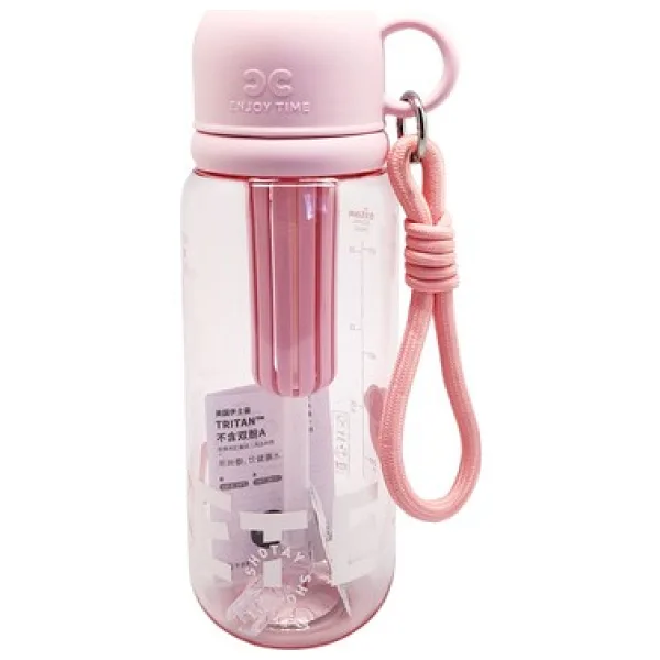 Shotay Cup Cover ST-7122 Pembe 800 ml Tritan Pipetli Su Matarası
