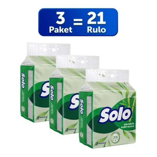 Solo 1=7 3'lü Asılabilir Kağıt Havlu