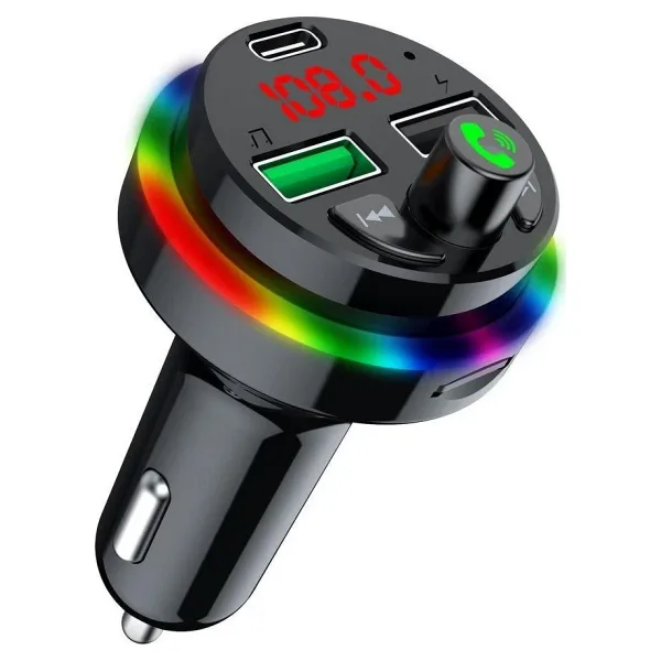 Sprange Stf1 Rgb Isikli Pd 25W + Qc 3.1A Sarj Bluetooth 5.1V Fm Transmitter