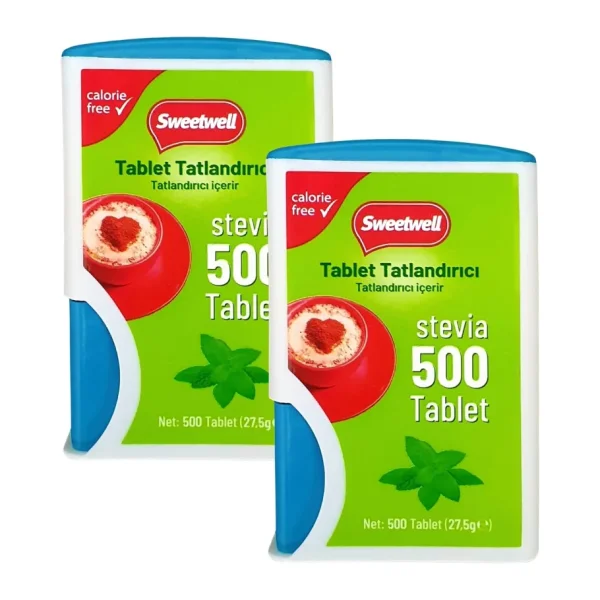 Sweetwell Stevia Tablet Tatlandırıcı 500 Tablet x 2 Adet