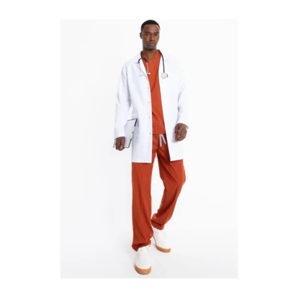 Uçak Medikal Beyaz Uzun Boy, Klasik Yaka, Doktor Önlüğü
