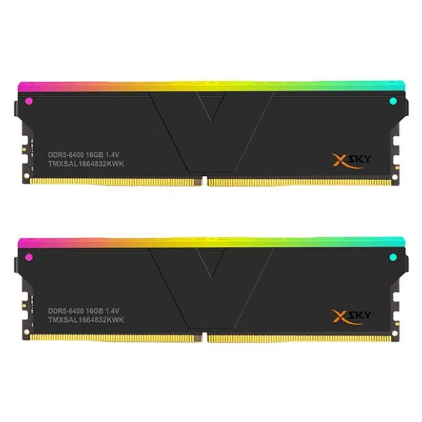 V-Color Manta XSky RGB 32 GB (2x16) 6400 MHz CL32 TMXSAL1664832KWK DDR5 Ram
