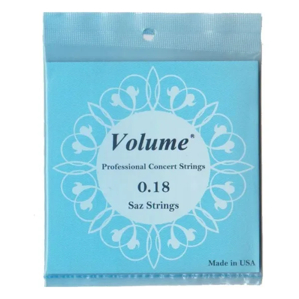 Volume 0.18 Profesyonel Kısa Sap Bağlama Teli (Topuzlu)
