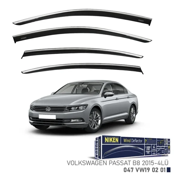 Vw Passat B8 Kromlu Cam Rüzgarlığı Niken 2015-2019 Arası Uyumlu
