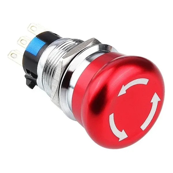 WD19M-Q1 19mm Metal Acil Stop Butonu 2NO+2NC