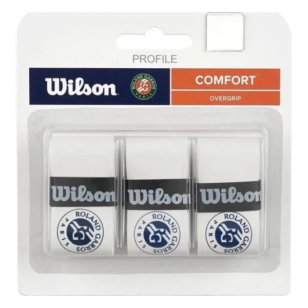 Wilson Profile Comfort Roland Garros Overgrip-beyaz Mavi