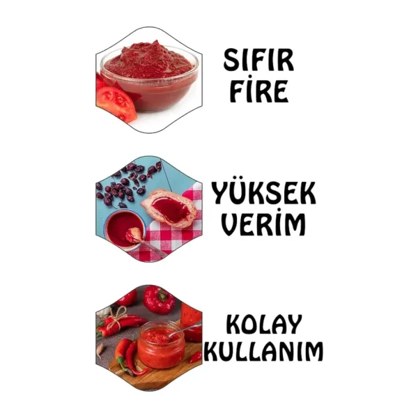 Yeşil SM500 220 W Salça Makinesi