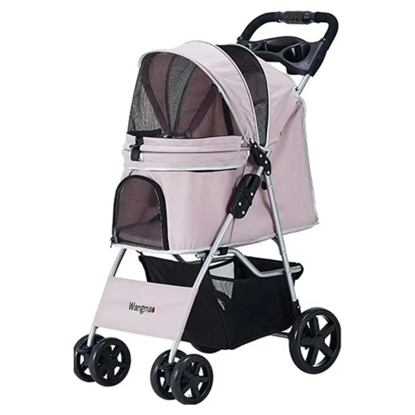 Zampa Favorite 46x78x99 cm Pembe Kedi Gezdirme Arabası