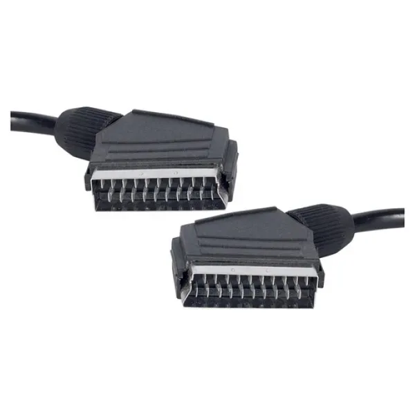 1.2 METRE POŞETLİ 7 MM SİYAH SCART SCART KABLO