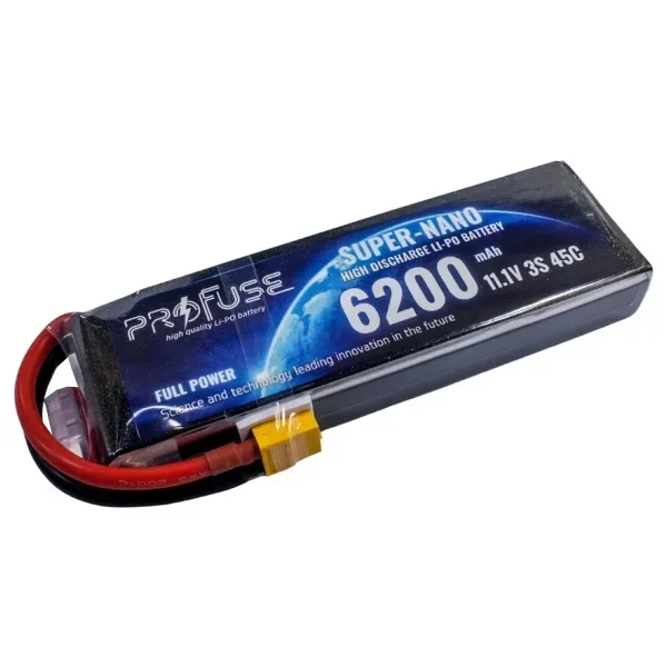 11.1V 3S 6200mAh 45C Lipo Batarya