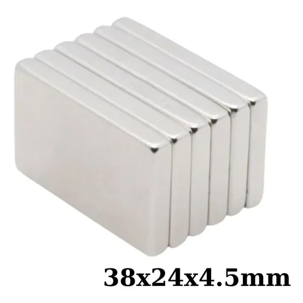 38x24x4.5mm Neodyum Güçlü Mıknatıs - Neodim Magnet
