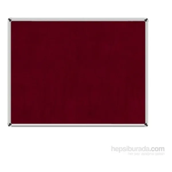 Akyazı 120x120 Duvara Monte Kumaşlı Pano (Bordo) - 120 x 120 cm
