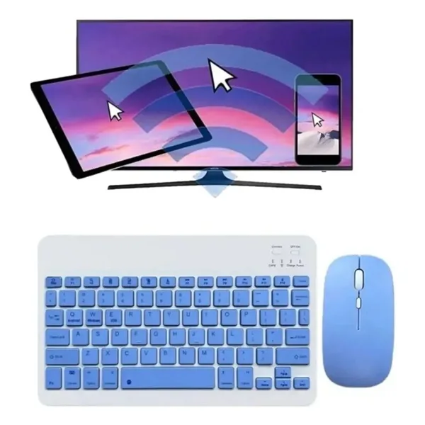 Alfa MEC iPad A16 11" 2025 Uyumlu Kablosuz Bluetooth Klavye+mouse Set