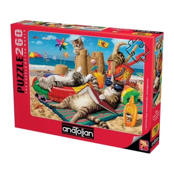 Anatolian Kedilerin Plaj Keyfi Puzzle 260 Parça 3322
